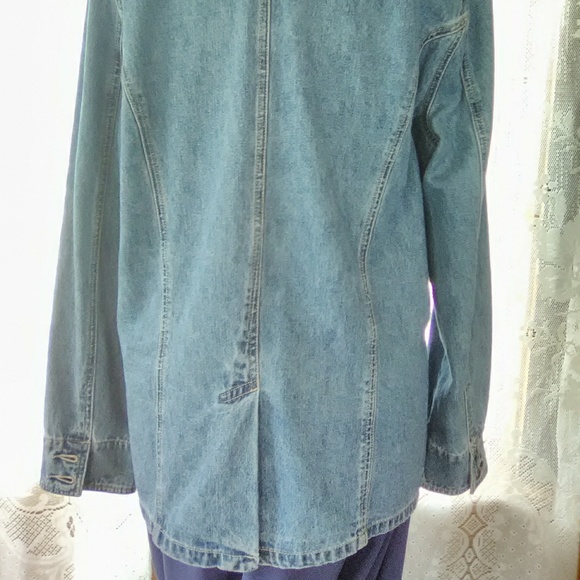 AUTHENTIC ST JOHN'S BAY JEAN DENIM JACKET - Picture 3 of 4